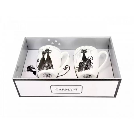 Komplet dwóch kubków Carmani 450ml - Koty - 3